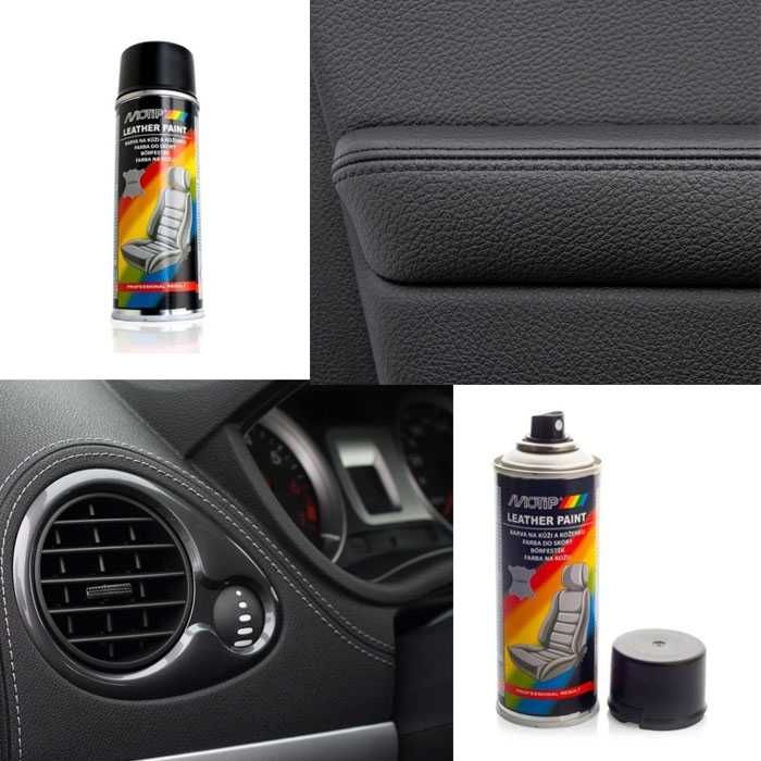 Спрей за кожа, винил, за поправка, 3 цвята черен, бежав или сив