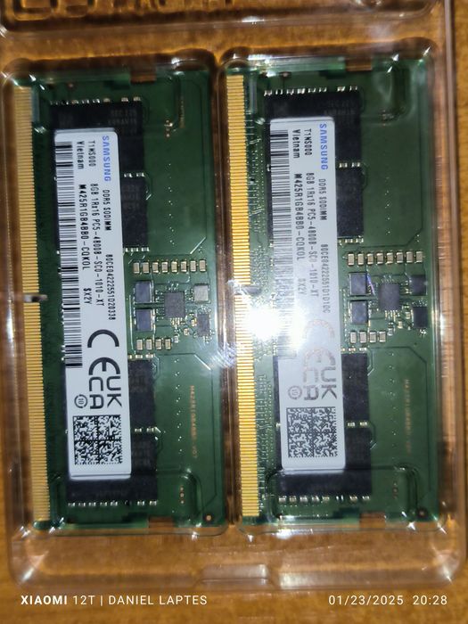 Memorie laptop DDR5 16 GB (kit 2 x 8 GB) Samsung