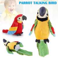 Плюшен говорещ папагал