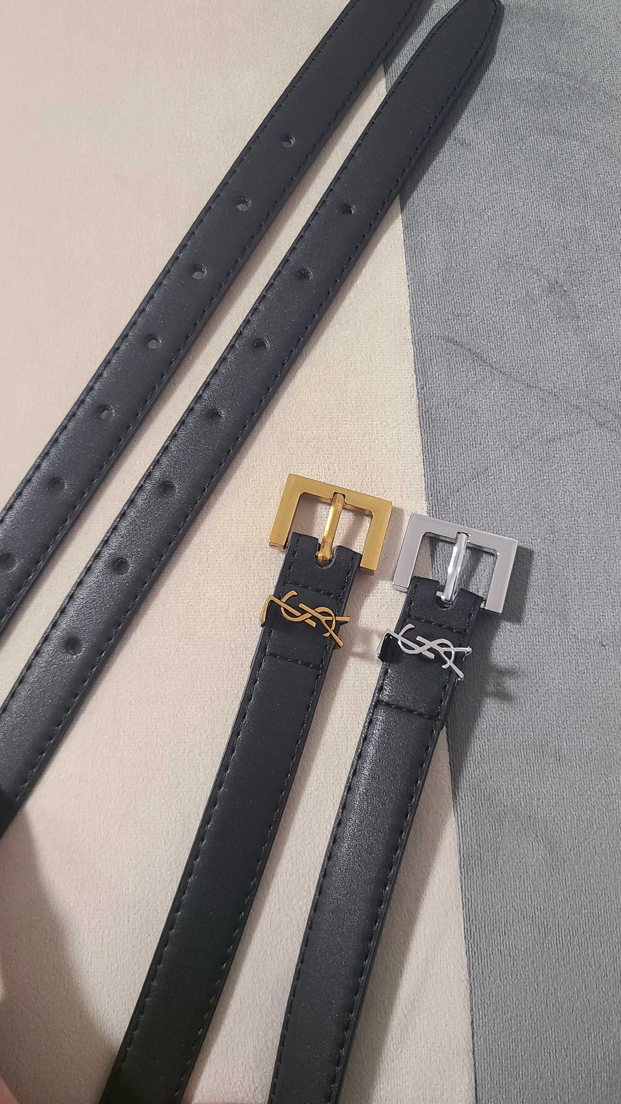 Дамски кожен колан тънък - YSl