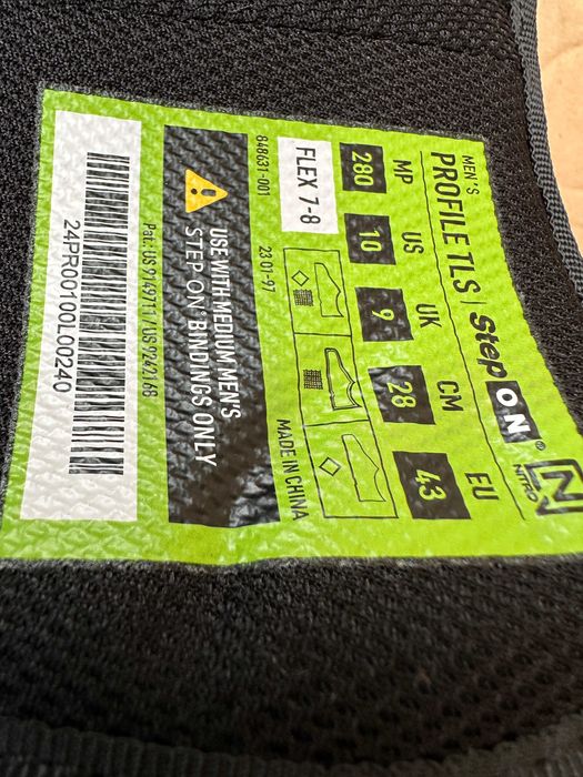 boots noi nitro profile tls step on mondo 28 europa 43