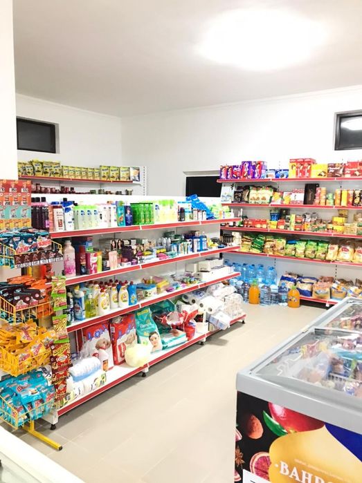 Стеллажи полки торговое островные пристенные