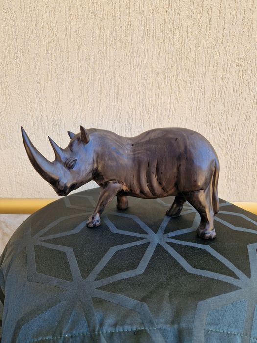 Уникална анг колекционерска дървена фигура статуетка