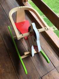 Caluț de lemn balansoar copii 1-3 ani