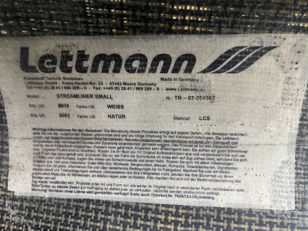 Каяк Lettman Strim Liner carbon