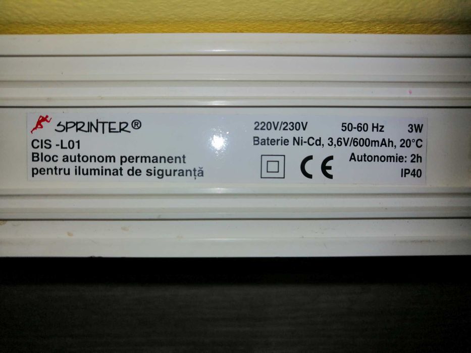 Corp de iluminat de siguranta cu led pentru Iesire