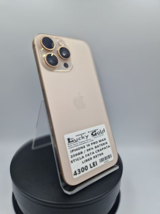 Iphone 16 Pro Max 256GB / 99% Baterie Ecran Fisurat #48452