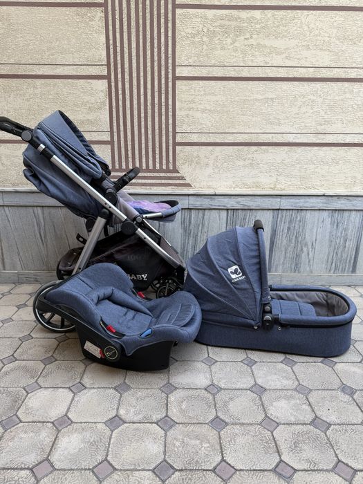 Каляска 3 в 1,люлька,обычная коляска и коляска для наворожденных