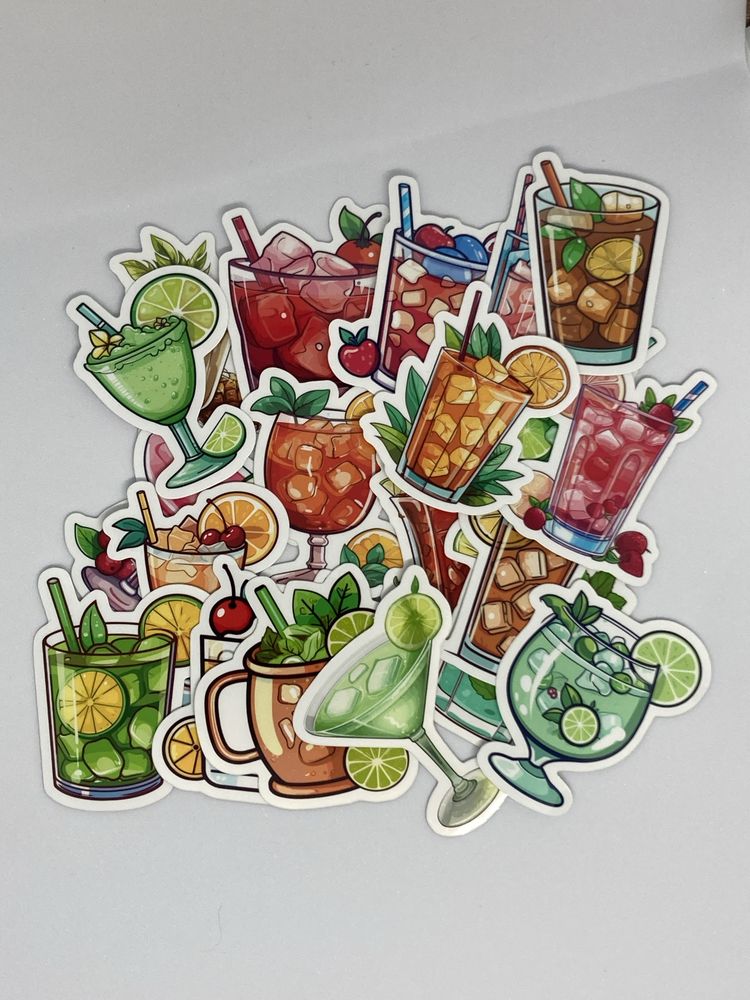 Set 20 Stickere Cocktails