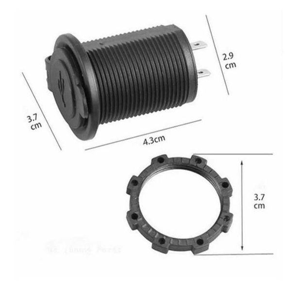 Зарядно Usb за вграждане в таблото 12 / 24V