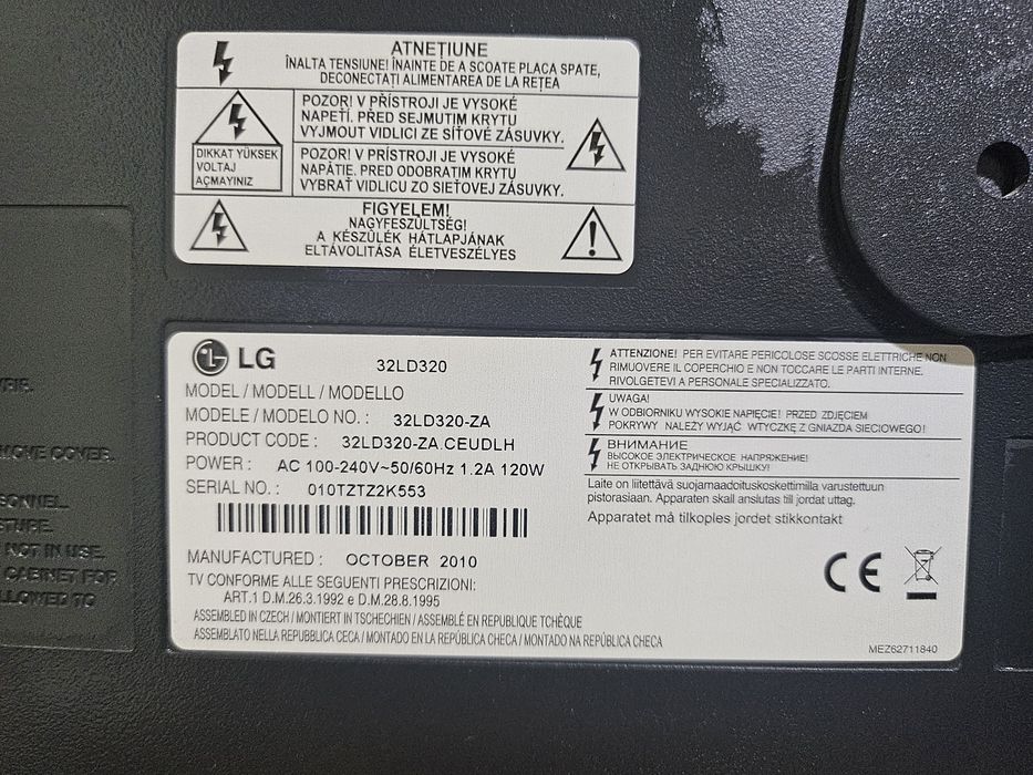 Tv LG,81 cm,model 32LD320