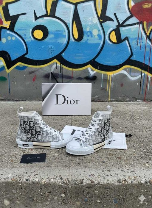 Adidasi DIOR B 23 High - Tenesi Unisex Full Box