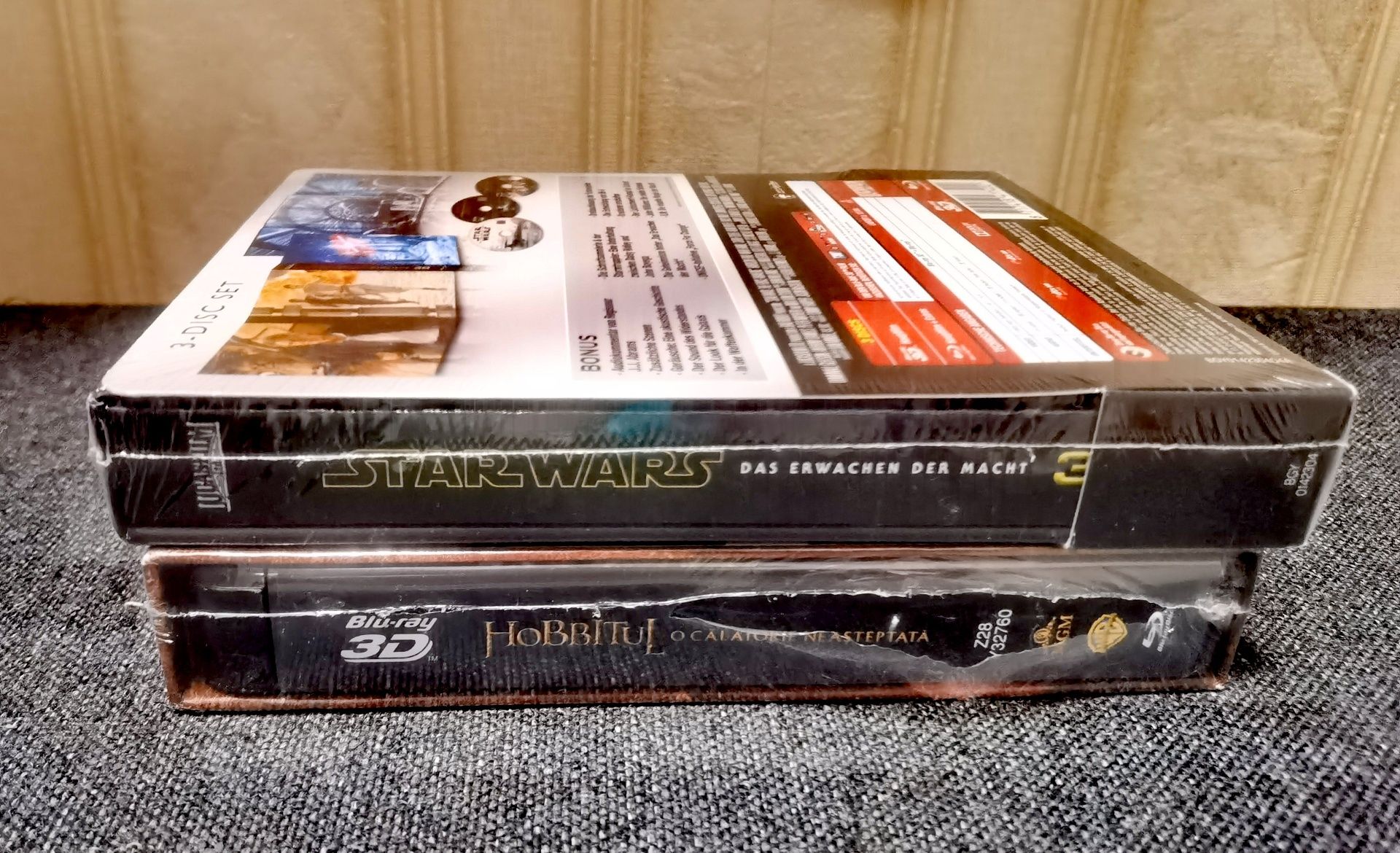 Filme blu ray Hobbit 3D Star Wars 3D noi sigilate collectors edition
