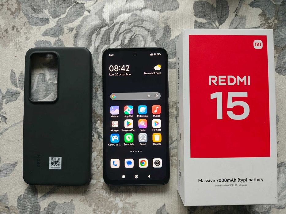 Vând schimb Xiaomi Redmi 15, 4G, 8GB ram, 256GB, Android 15, garanție.