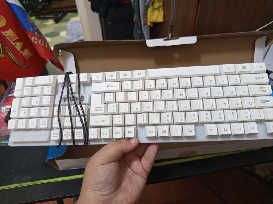 Клавиатура мембранная и мышка