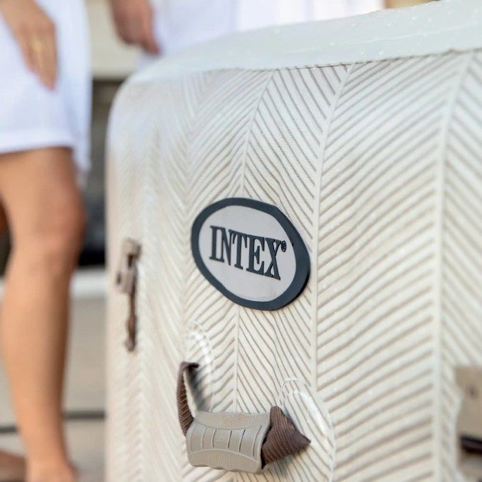 Надуваемо джакузи Intex PureSpa Chevron Bubble Deluxe, 6 места, 239 х