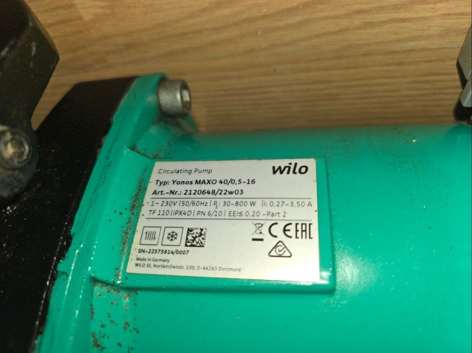 Wilo yanos maxo 40/0.5-16