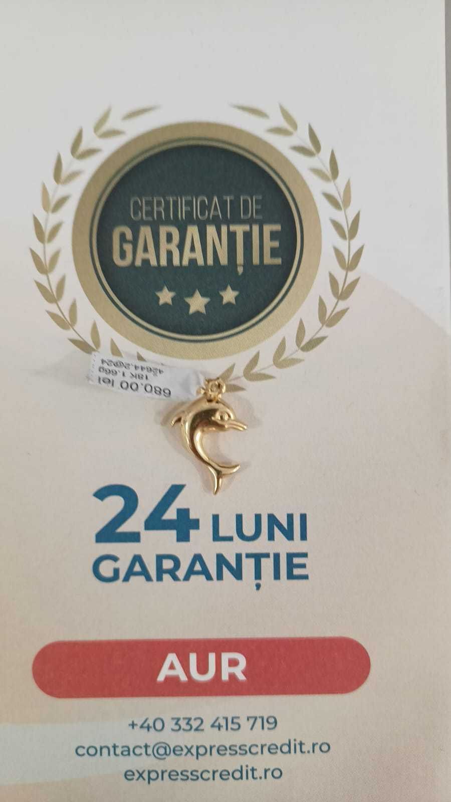 (Ag24) Pandantiv aur 18K 1.66gr B42644.2 Garantie 2 ani!