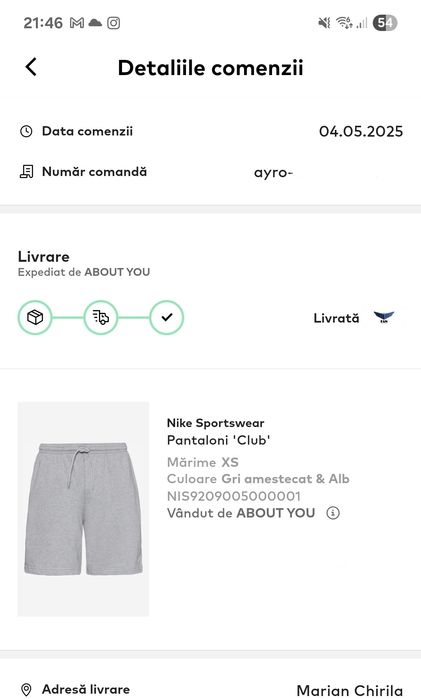 Pantaloni scurti Nike Gri XS noi