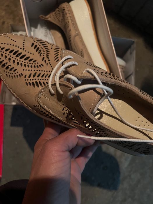 дамски обувки естественна кожа -Нови