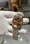 Rolex datejust 41mm silver rose gold choholat dail