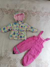 Зимние детские куртка и полукомбинезон. Комбинезон тёплый