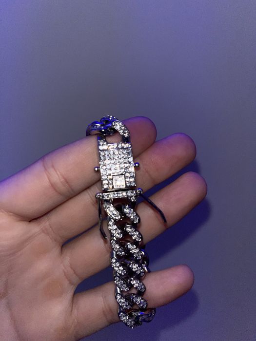 Bratara cuban diamante moissanite