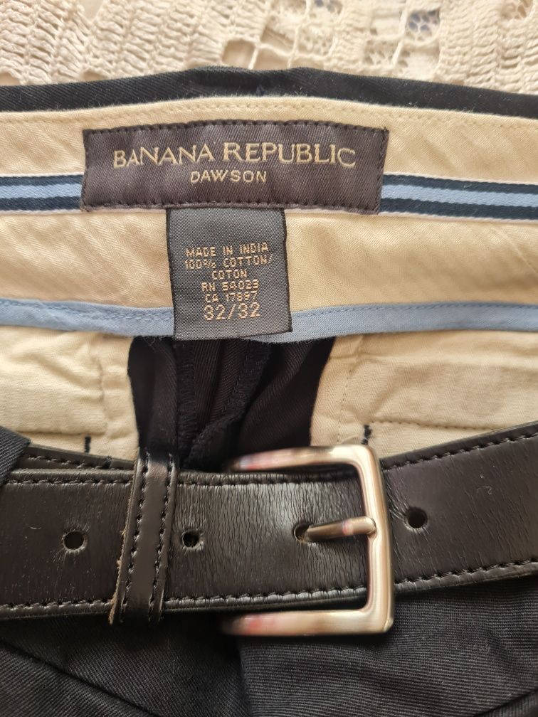 Мъжки панталон Banana Republic и  колан Gap естествена кожа