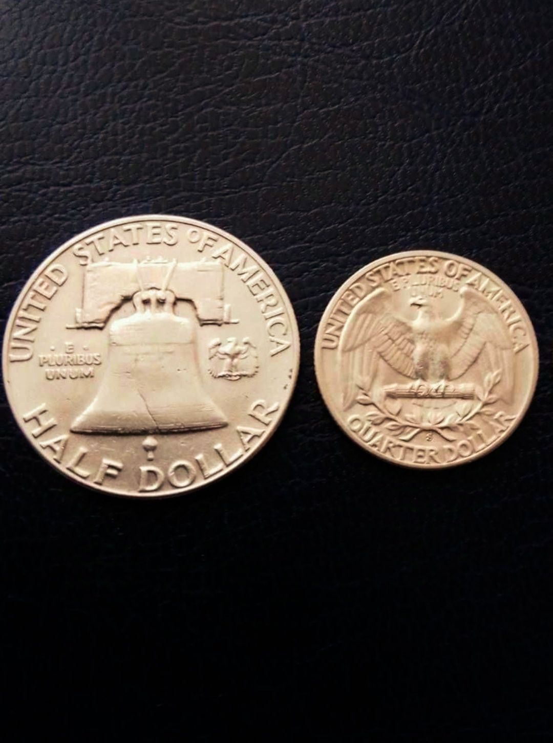Half & Quarter Dollar-1952 г.Сребро!