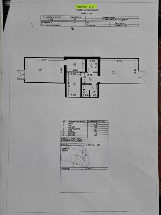 Închiriem 2 spații comerciale – total 55 mp , Aleea Carpați
