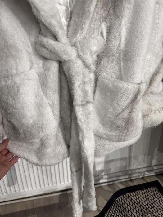 Geaca Alcantara cu Blana de Vulpe