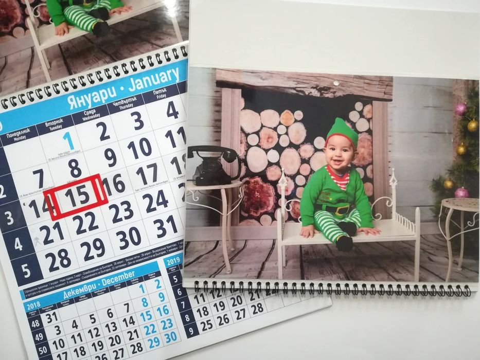 Календар със снимка