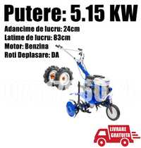 Motosapa Motocultor Benzina 7CP Latime Lucru 56-83 cm+Livrare GRATUITA