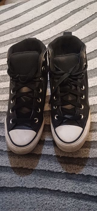 Converse 38.5 черно бели