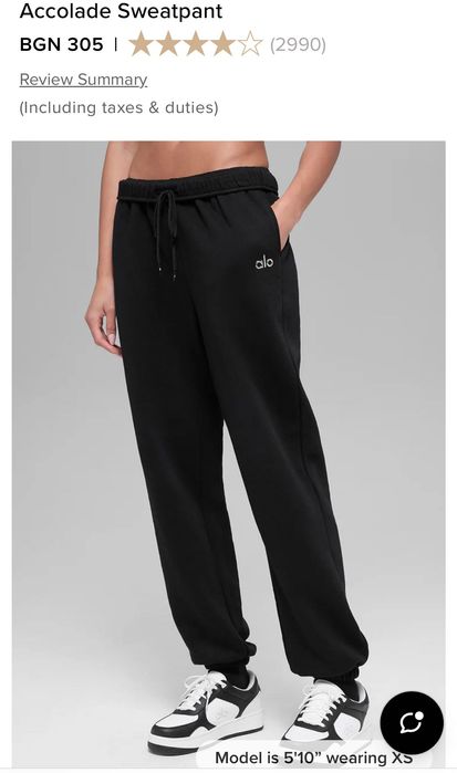 Alo yoga jogger sweatpants S M