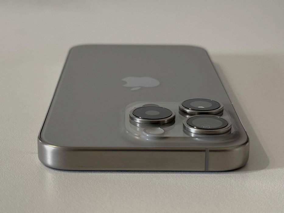 Бартер!Като НОВ! 256GB iPhone 15 Pro Natural Titanium 92% Бат.