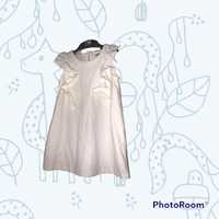 Полуджинсовое Белое Платье 4-5 лет