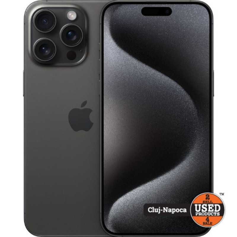 Apple iPhone 15 Pro Max, 256 Gb, Black Titanium | UsedProducts.ro