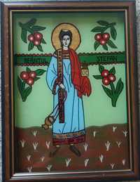 Icoana pictata pe sticla A4 - Sfântul Ștefan