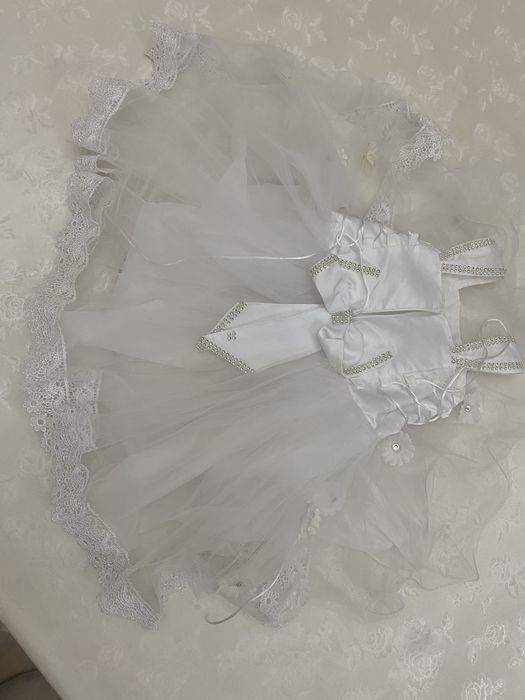 Ақ әдемі көйлек 5-6 жас