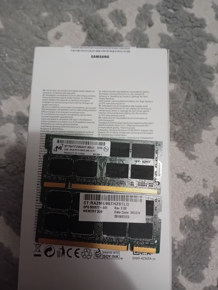 Memorie Rami  leptop DDR2  2 Gb