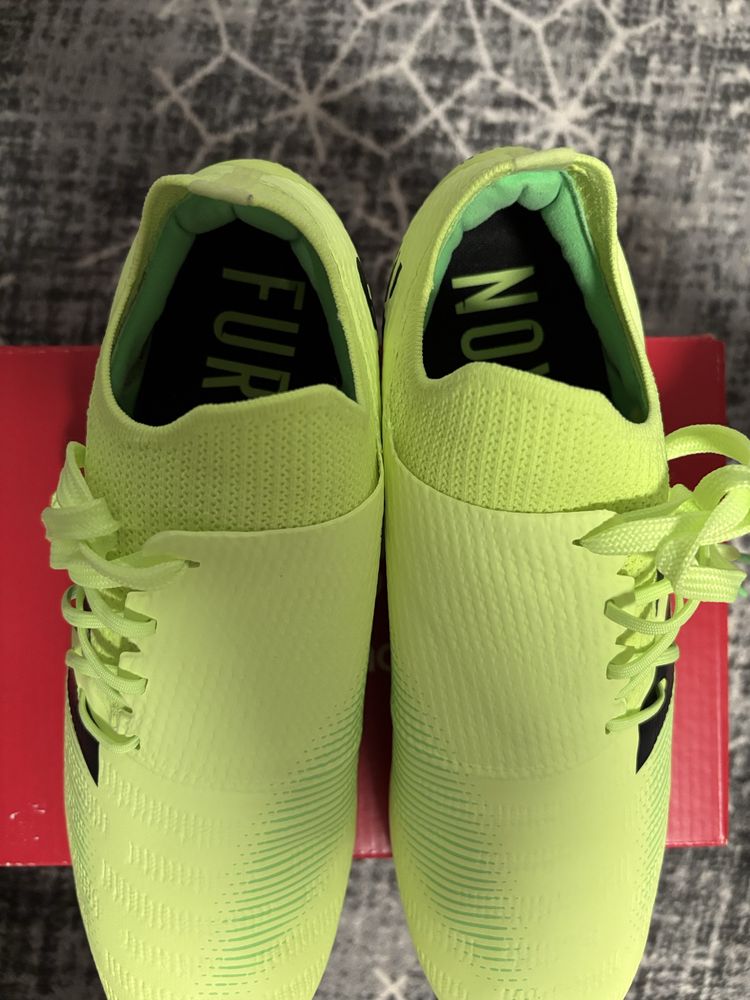 Ghete de fotbal New Balance Furon V7+ Destroy FG - Lămâie verde