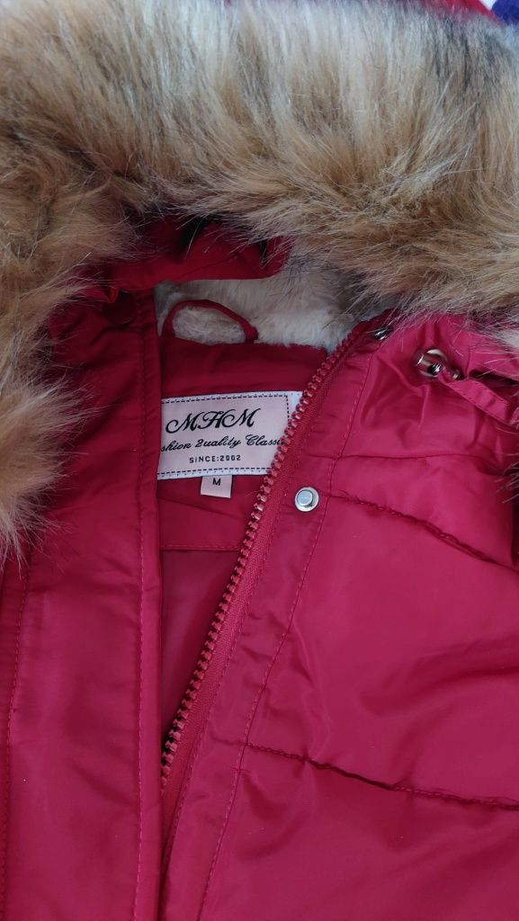 Geaca parka rosie