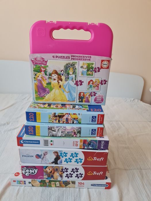 Лот от 7 броя пъзели