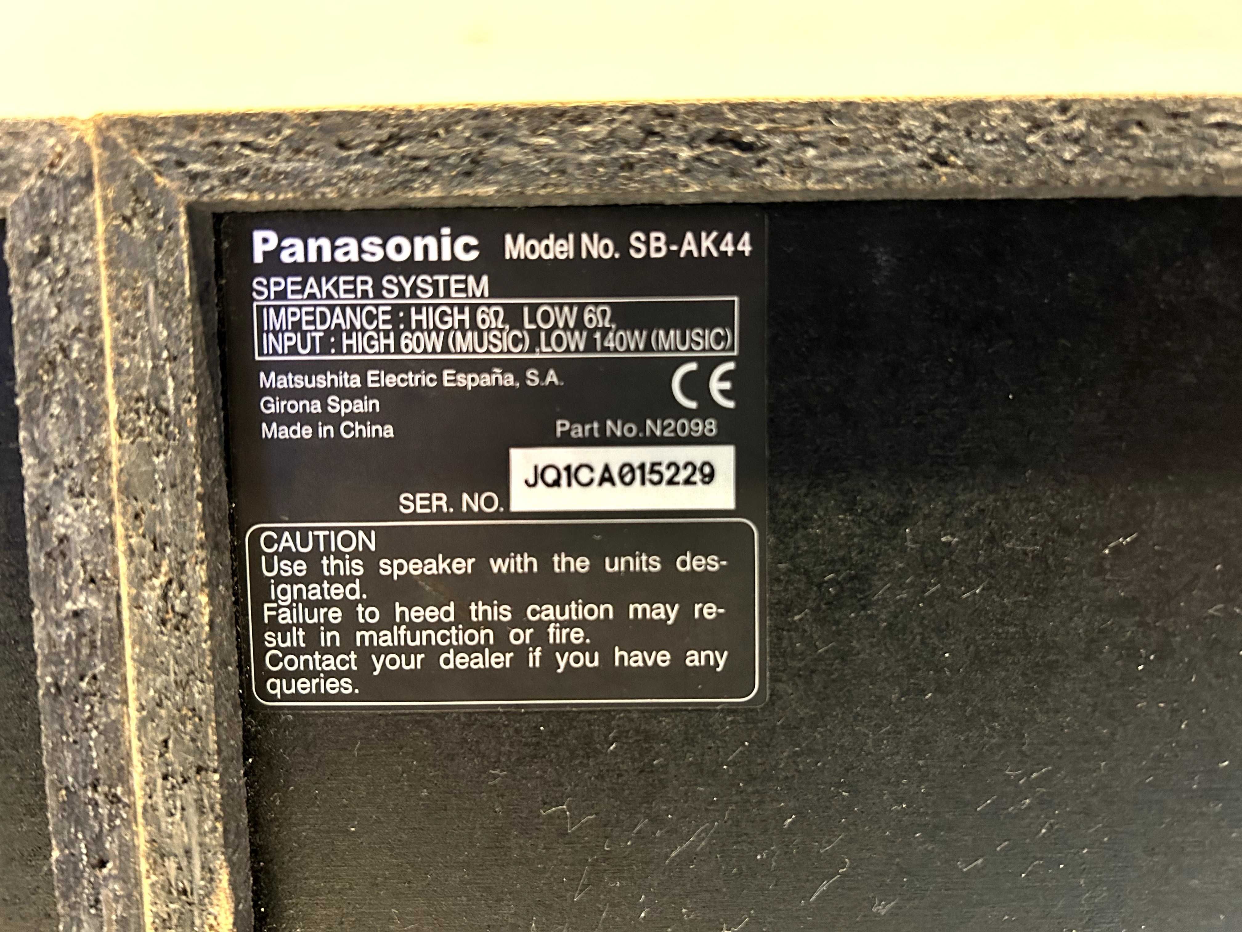 Boxe Panasonic SB-AK44