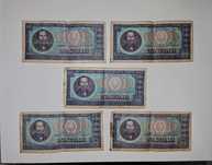 5 bancnote de colecție - 100 lei Nicolae Bălcescu 1966