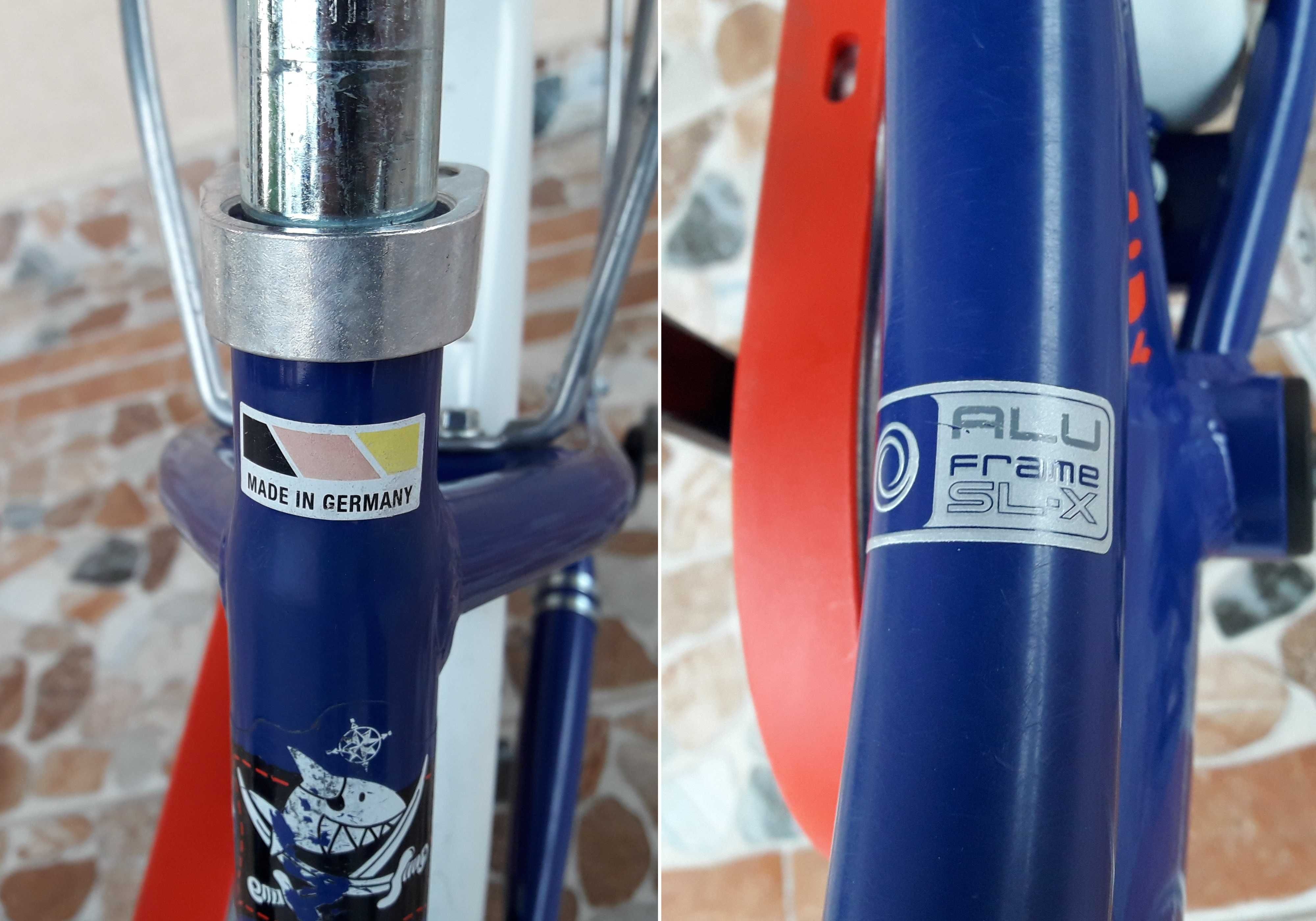 Bicicletă copii 18’ PUKY ZL 18-1 ALUMINIU Capt'n Sharky – albastră