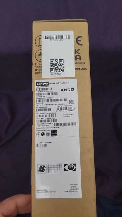 Laptop Lenovo ThinkPad P16s Gen 2 cu  Ryzen 7 7840U , 32 gb ddr5 – nou