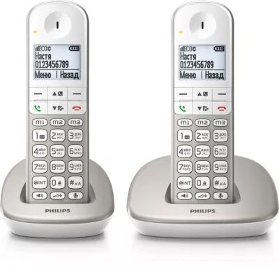 радиотелефон Philips duo две трубки