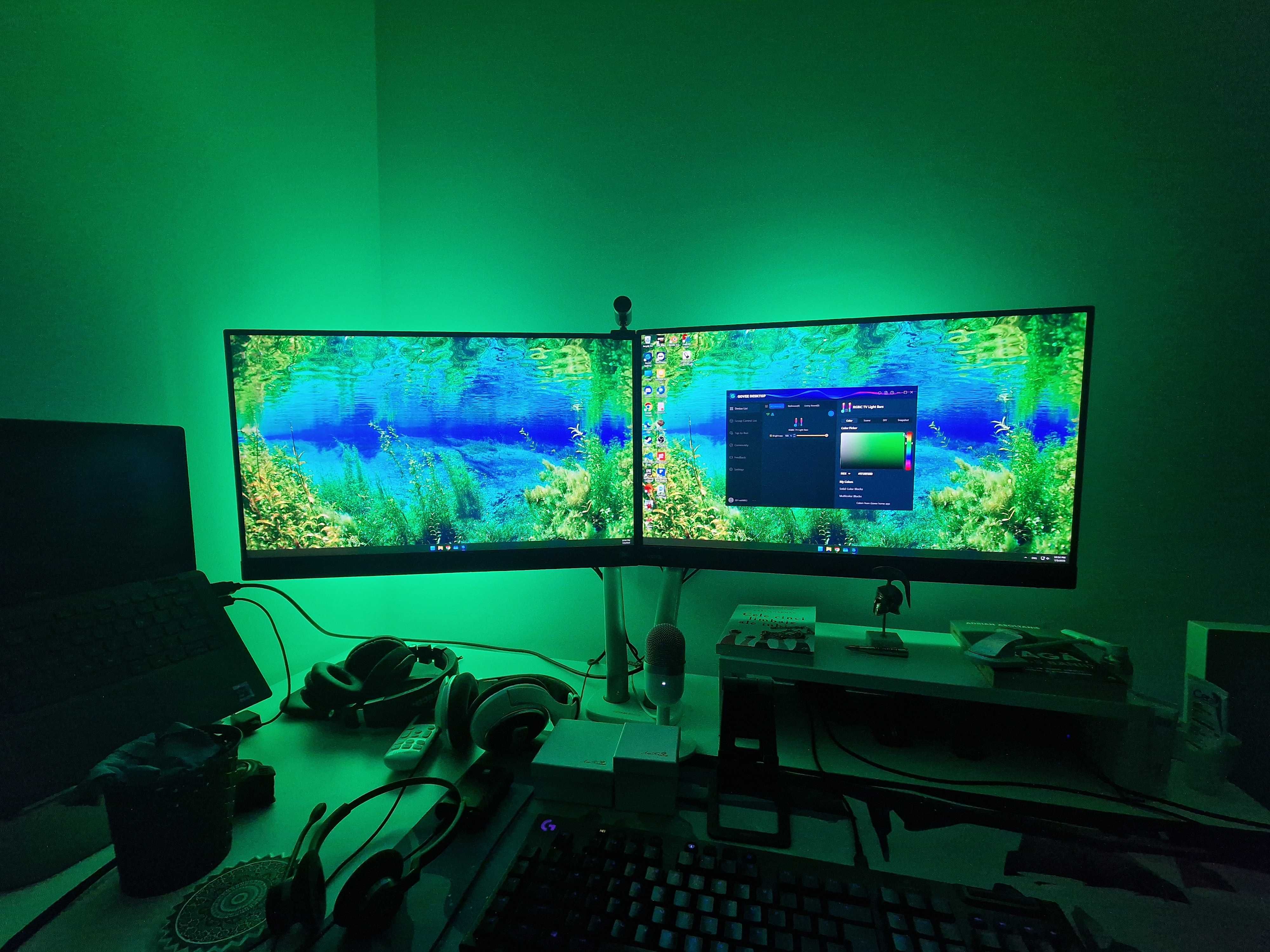 Set 2 lampi LED RGBICWW Govee Flow Plus Light Bars TV Govee H6056